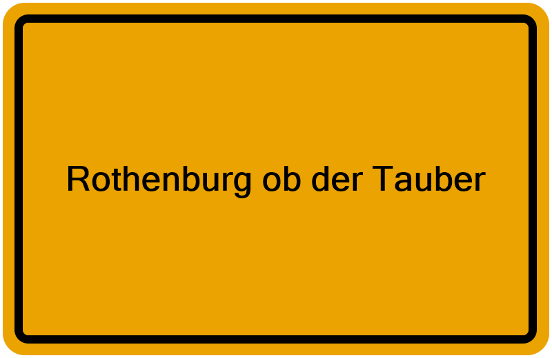 Handelsregister Rothenburg ob der Tauber